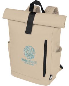 Byron 15,6" GRS RPET Roll-Top Rucksack 18 L