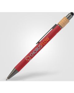 Reborn Spinner Kugelschreiber aus recyceltem Aluminium mit Stylus - inkl. Werbedruck