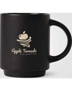 Café Duo - 325 ml Keramiktasse & Bambusbrett-Set