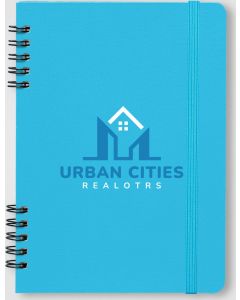 Jora Notizbuch spiralgebunden - A5, 80 Blatt, liniert