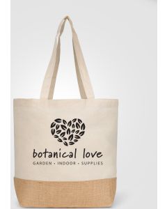 Rio™ Recycelte Baumwolle und Jute Einkaufstasche (140  g/m²)