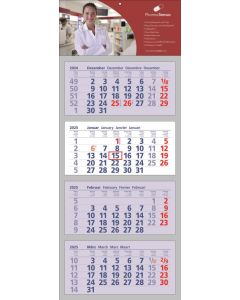 4-Monats-Wandkalender Clever 4, 4-sprachig