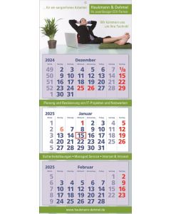 3 Monats-Wandkalender Classic 3, deutsch