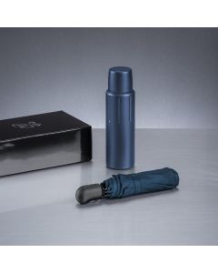 Scandic-Set: Vakuum-Thermoskanne & Automatischer Regenschirm