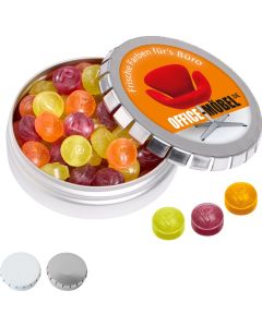 MINI-Drück-mich-Dose mit Pulmoll Pastillen, 50g