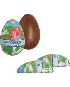 Schoko-Halbei, vollgegossenes Schoko-Halbei