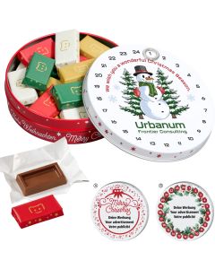 Magnetdosen-Adventskalender mit Choco Company Naps