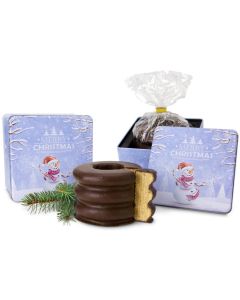 Präsenteset: Baumkuchen in Weihnachtsdose