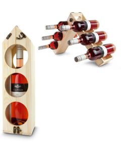 RACKPACK - Original, 2in1 Weinverpackung und Weinregal (ohne Wein)