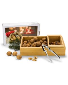 Präsenteset: Nuss-Nux, Nussknacker-Set mit 400 g Nüssen