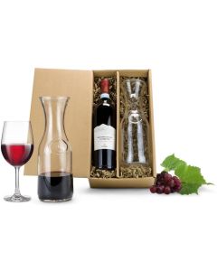 Präsenteset: Rotwein & Karaffe