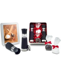 Präsenteset: Salz- & Pfeffermühlen Set - in Silberdose