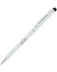 Schlanker Aluminiumkugelschreiber mit Stylus