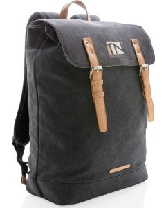 Canvas Laptop-Rucksack, PVC-frei