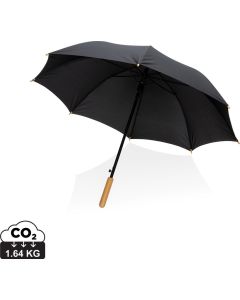 23" Impact AWARE™ RPET 190T Auto-Open Bambus-Schirm