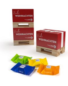 Geschenk Mini-Palette klein - Füllungvariante nach Wahl - inkl. Werbedruck
