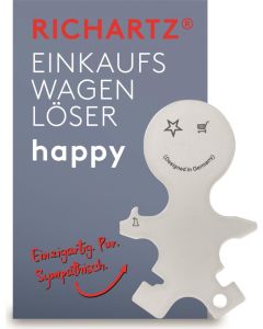 Richartz Einkaufswagenlöser Happy - inkl. Lasergravur