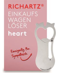 Richartz Einkaufswagenlöser Heart - inkl. Lasergravur