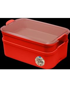 Bentobox 2L + Xmas Sticker Koziol Stakk Bentobox 2