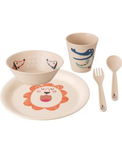 VERY VERY AT HOME Teller + Schale + Becher + Besteckset