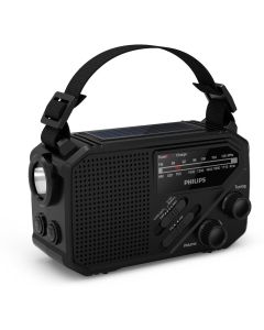 Philips TAR1609 Notfallradio mit analogem FM/AM-Tuner und Taschenlampe