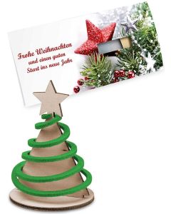 Steckfiguren-Karte Filz - Design nach Wahl - inkl. Werbedruck