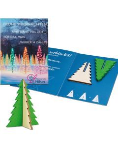 Steckfiguren-Karte Filz Mini - inkl. Werbedruck