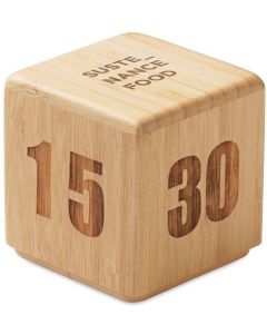 Zeitwürfel Bambus