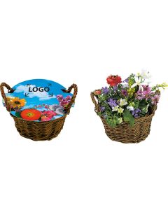 Weiden Körbchen - Samen nach Wahl - inkl. 1-4 c Logo-Digitaldruck