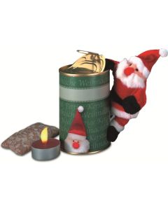 Magnetischer Weihnachtsmann in der Dose - inkl. 1-4 c Logo-Digitaldruck