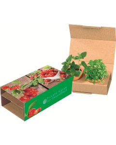 Naschgemüse Duo - Cocktail Tomate und Paprika - inkl. 1-4 c Logo-Digitaldruck