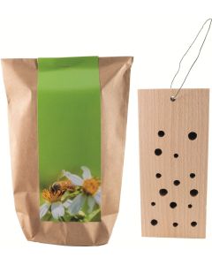 Insektenhotel XS - inkl. 1-4 c Logo-Digitaldruck