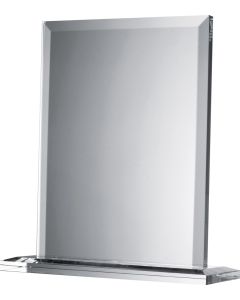 Glastrophäe mit standfestem Sockel