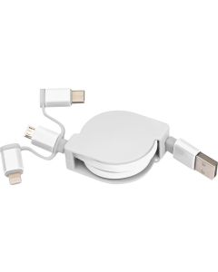 Ausziehbares Ladekabel 3in1
