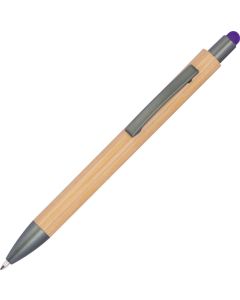 Bambuskugelschreiber mit Touchfunktion