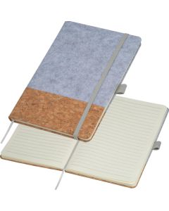 A5 Notizbuch aus Kork und Filz, 160 Seiten