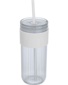Becher mit Trinkhalm, 660ml