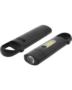 Taschenlampe "COB" mit Karabiner