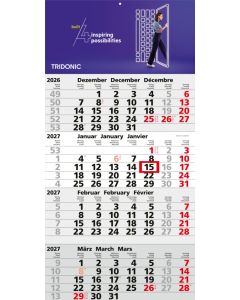 4-Monatswandkalender Mega 4 A