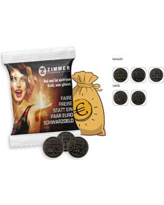 Lakritz Münzen Werbetüte