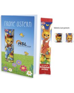 Osterkarte mit Schoko-Lolly, 15 g