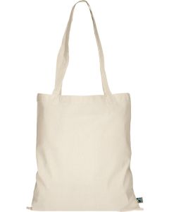 Texxilla Tasche aus Fairtrade-zertifizierter Baumwolle mit zwei langen Henkeln, ca. 200 g/m²
