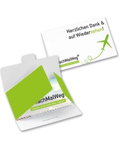 rPET Brillenputztuch im Papieretui, All-Inclusive-Paket - in unterschiedlichen Größen