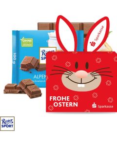 Schokotafel Ritter SPORT Osterhase - inkl. Digitaldruck