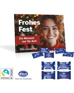 Tisch-Adventskalender mit Klett Fairtrade® Schokolade