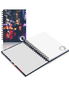 College Block im Bookcover-Umschlag PM300 - Größe nach Wahl - inkl. Werbedruck