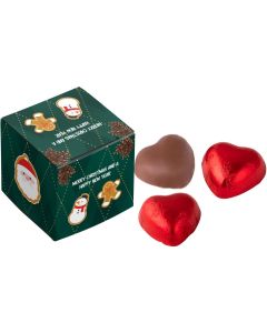 Box mit 3 Schokoladenherzen