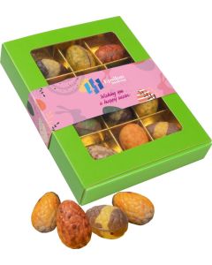 Box mit Schoko-Ostereiern