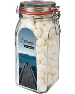 Großes Weckglas 1,5 Liter - Inhalt nach Wahl - inkl. Werbedruck